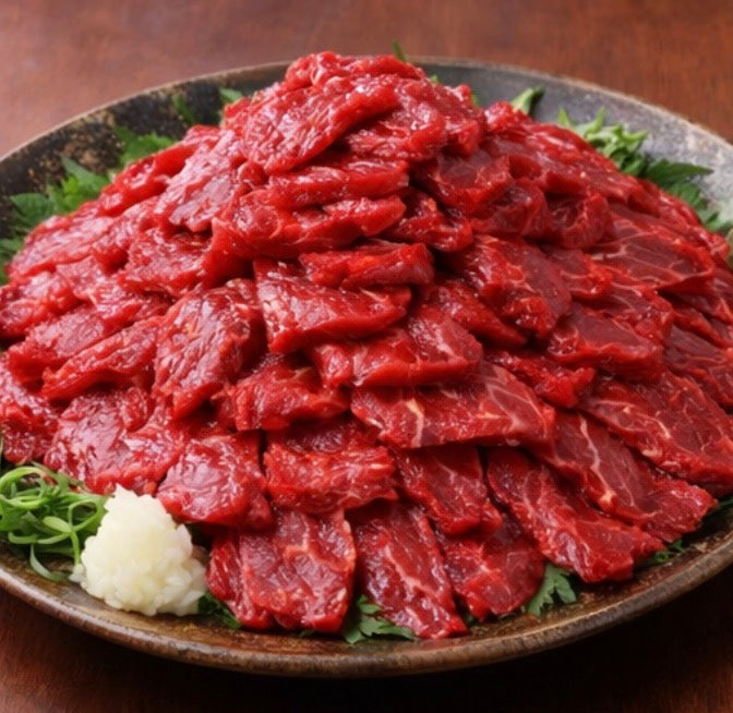 【ガッツリ筋ありだが旨味濃】コスパ爆烈！赤身馬刺し 1kg・2kg・3kg