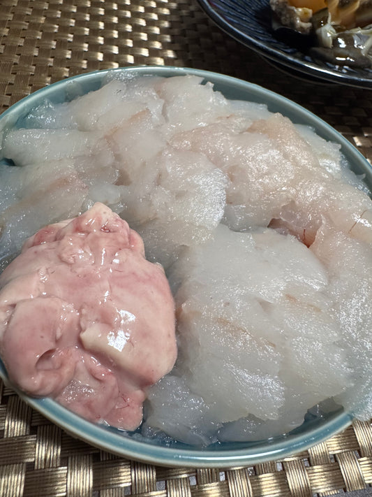 【刺身用ドンコ肝&身セット】岩手県産 肝和え 昆布〆オススメ