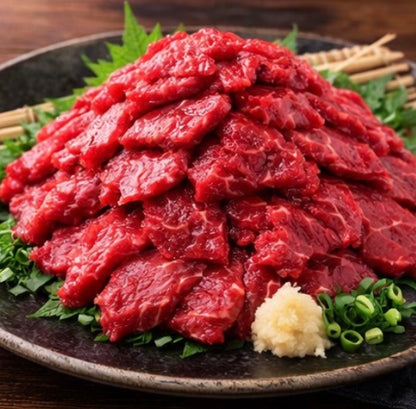 【ガッツリ筋ありだが旨味濃】コスパ爆烈！赤身馬刺し 1kg・2kg・3kg