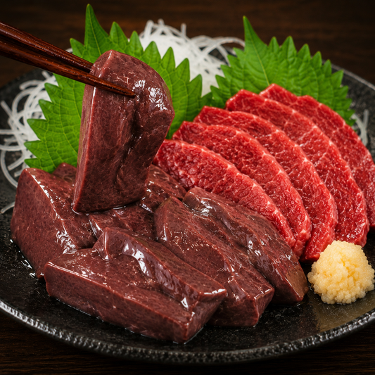 【馬レバ刺し入り2種盛り】赤身馬刺し＆馬レバ食べ比べセット 選べる160g〜500g 小分け冷凍